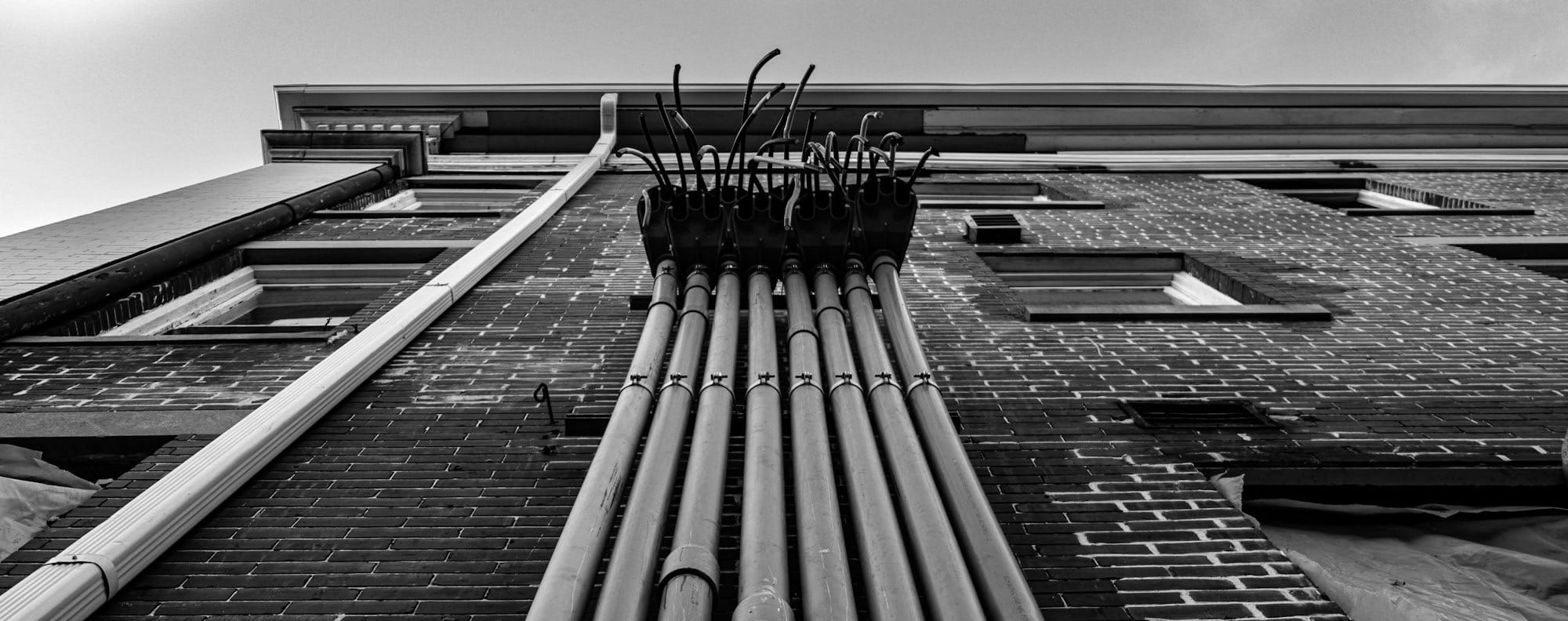 blue and brown concrete stairs